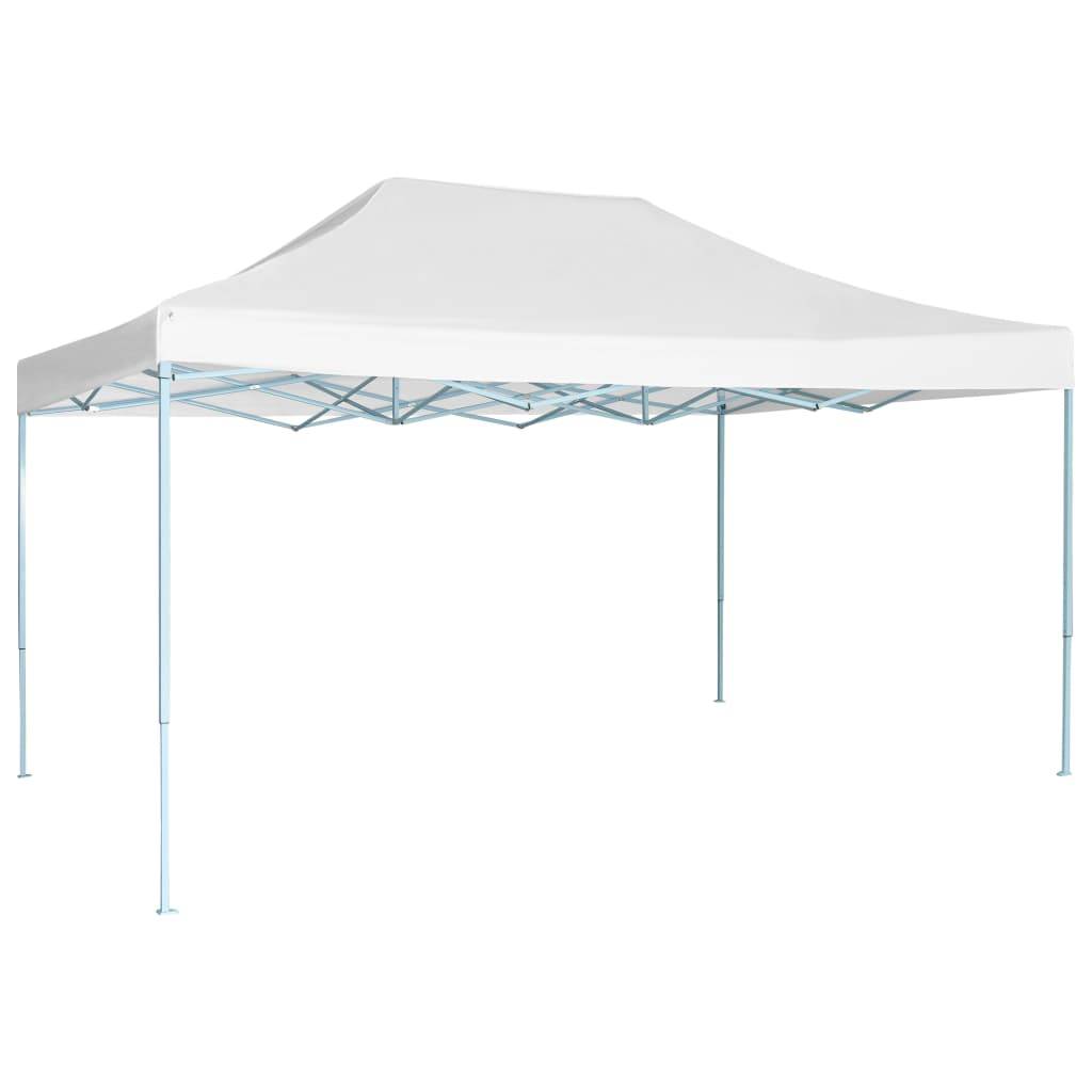Tente de réception pliable - Tonnelle de jardin - Barnum 3x4,5 m Blanc - MEUBLE PRO - Image 2