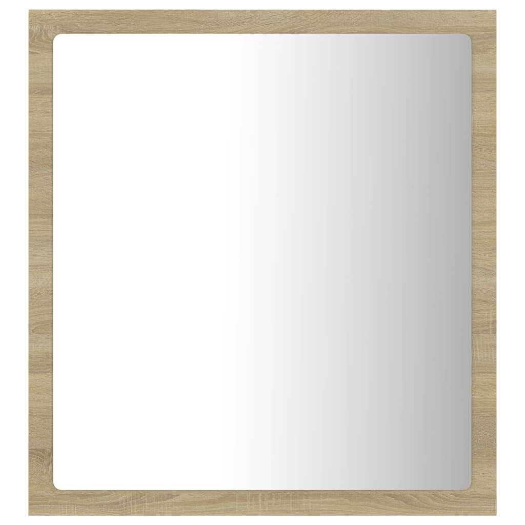 Helloshop26 - Miroir led de salle de bain 40 x 8,5 x 37 cm acrylique chêne - Imagen 2