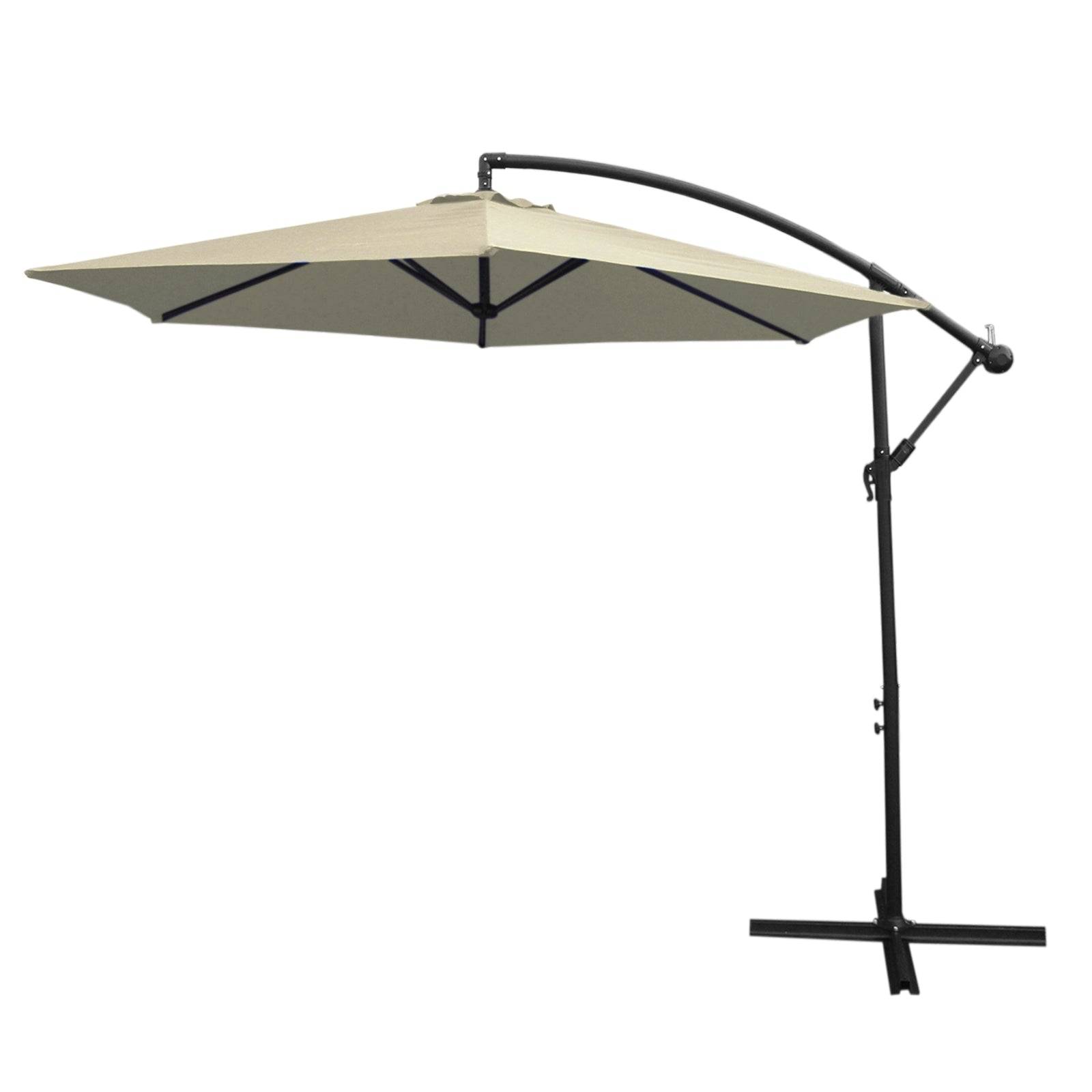Monstershop - Parasol Cantilever Crème 3m x 3m x 2.5m - Imagen 1