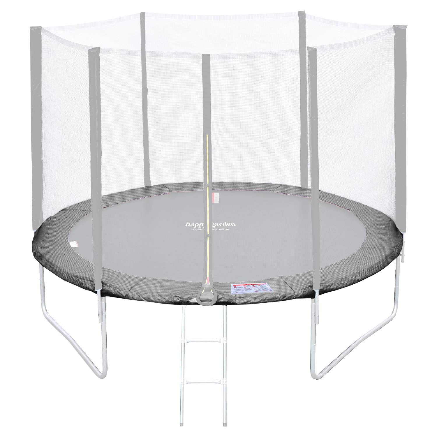 Matelas de protection réversible pour trampoline Ø305cm ADELAÏDE - gris/rose - HAPPY GARDEN - Imagen 5