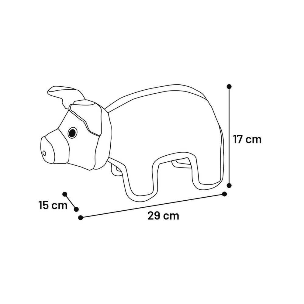 Animallparadise - animallparadise - Jouet Strong Stuff Cochon bleu 17 cm, pour chien - Imagen 2