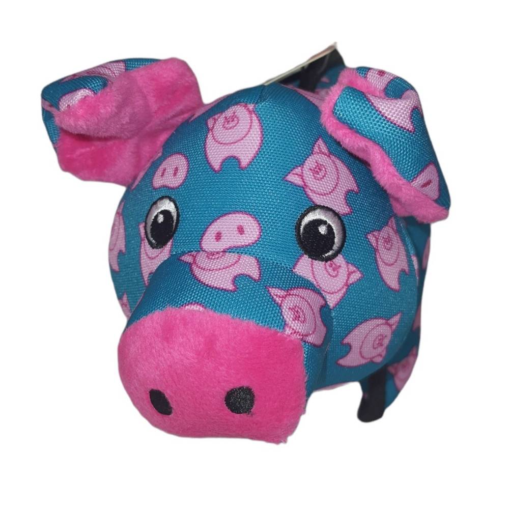 Animallparadise - animallparadise - Jouet Strong Stuff Cochon bleu 17 cm, pour chien - Imagen 1