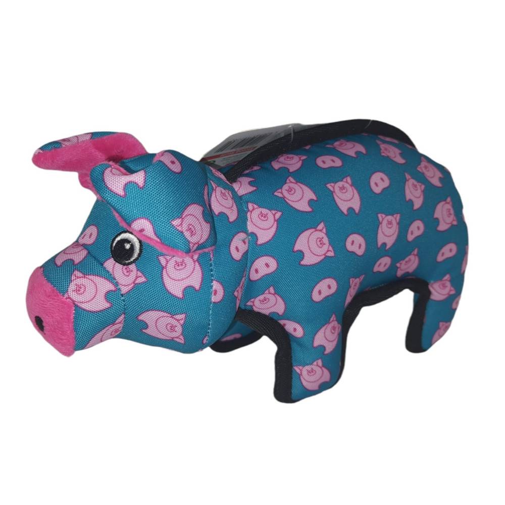 Animallparadise - animallparadise - Jouet Strong Stuff Cochon bleu 17 cm, pour chien - Imagen 3