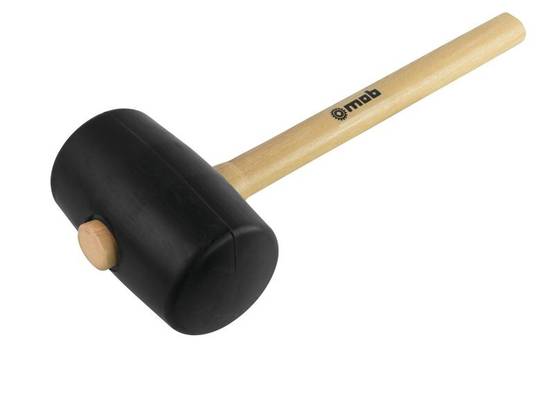 Maillet TP caoutchouc dur – Tête bombée 90 Shore et manche frêne PEFC - MOB - Image 1