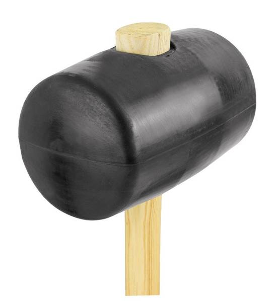 Maillet TP caoutchouc dur – Tête bombée 90 Shore et manche frêne PEFC - MOB - Image 4