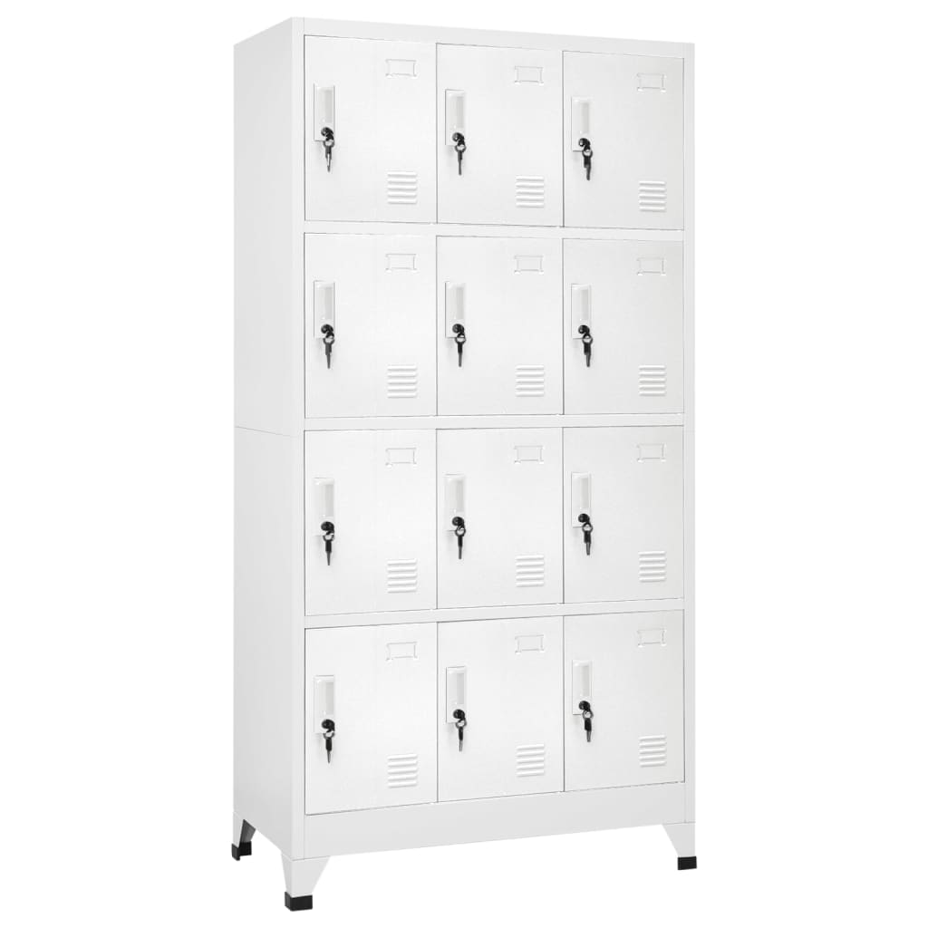 Vidaxl - Armoire à casier avec 12 compartiments 90x45x180 cm - vidaXL - Imagen 2