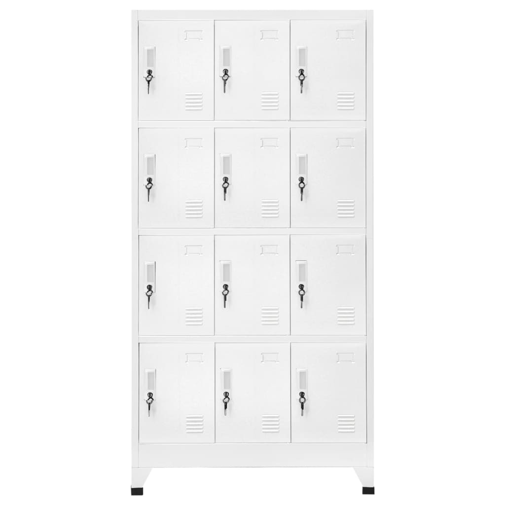 Vidaxl - Armoire à casier avec 12 compartiments 90x45x180 cm - vidaXL - Imagen 1