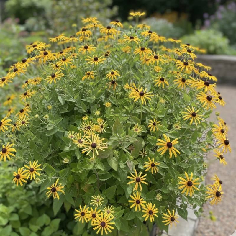 Rudbeckia subtomentosa à fleurs Jaune/Noir - feuillage Caduc - Godet - 5/20 cm - Imagen 1