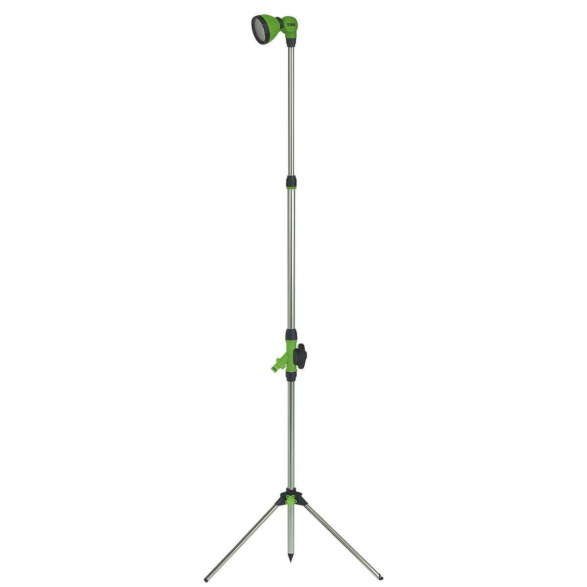 Douche Extérieure avec trépied 1,90m - Douche de Camping Portable Pommeau pivotant, Raccord Tuyau Arrosage Ø16 mm IRIS GARDEN - Imagen 1