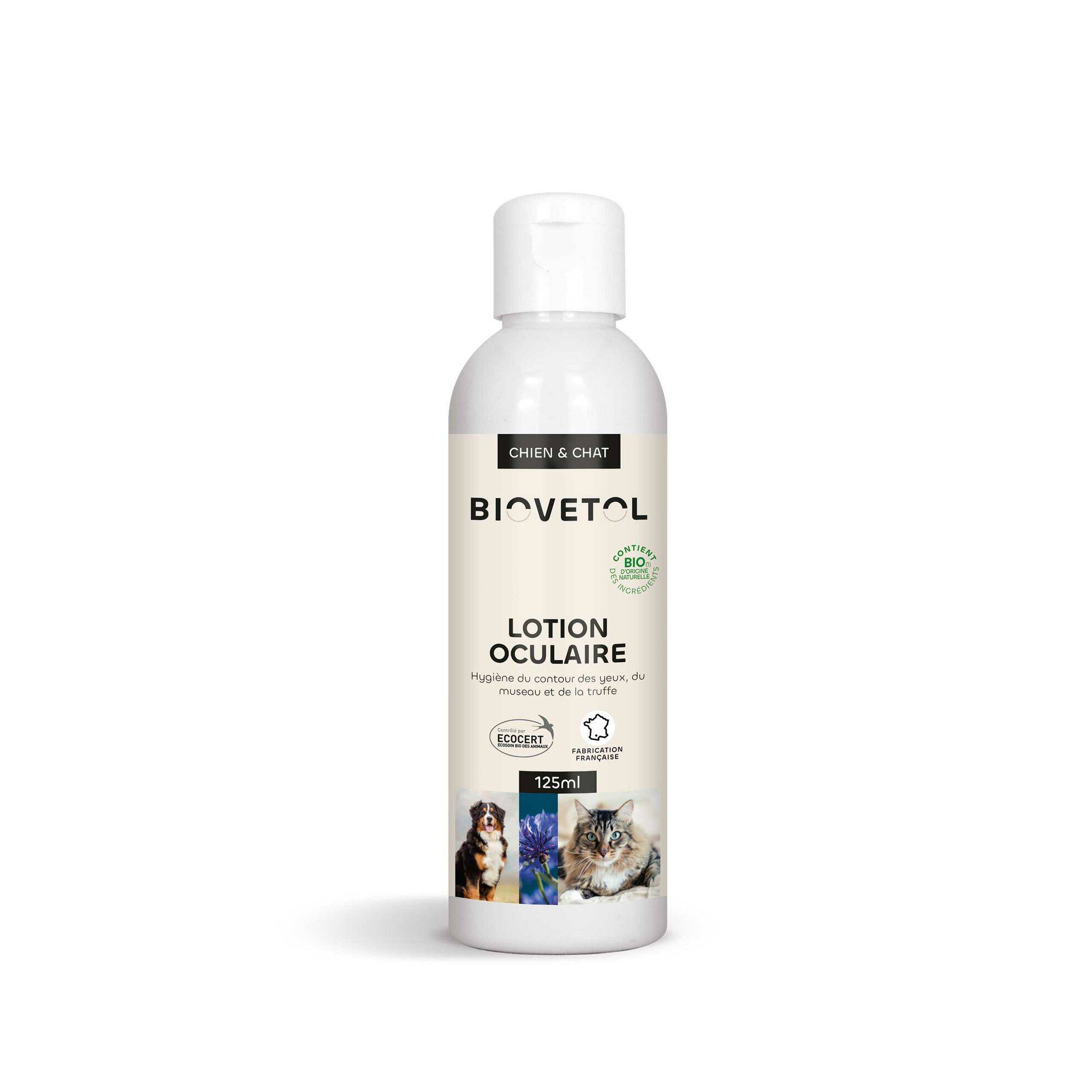 Lotion oculaire BIOVETOL 125 ml BIOVETOL - Imagen 1