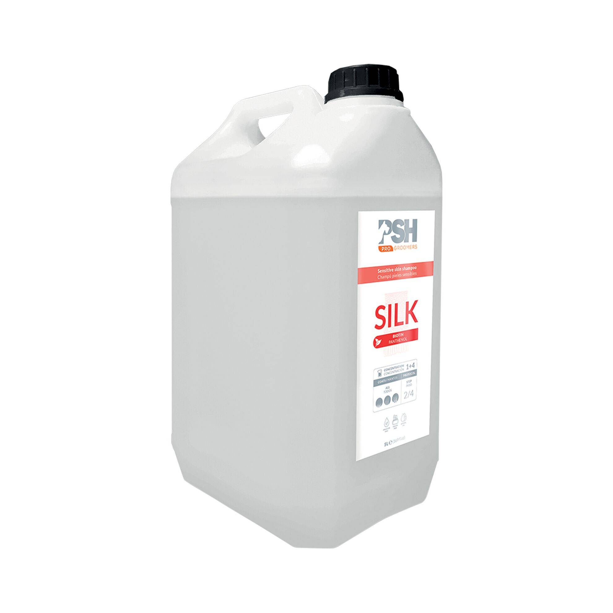 Shampoing Peaux sensibles "Silk" PSH 5L PET SKIN HEALTHCARE