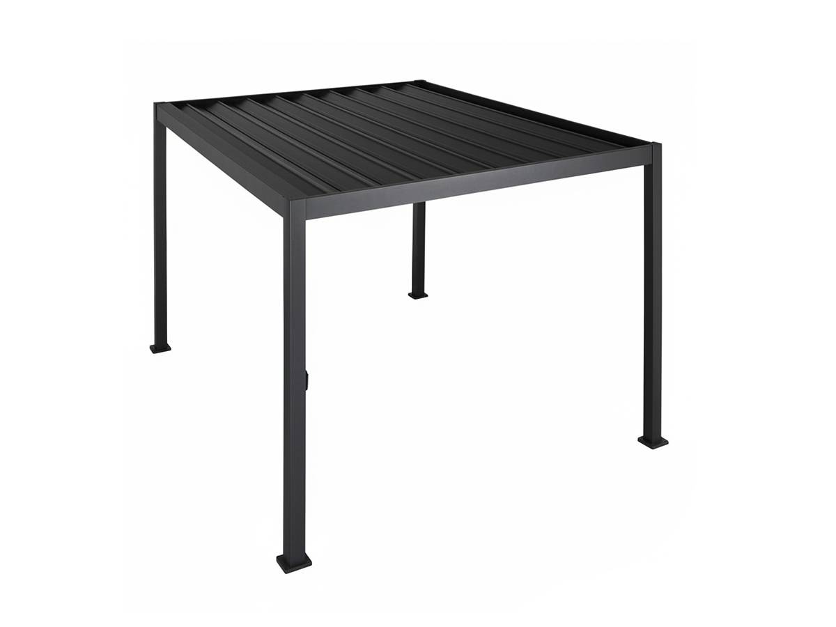 Hesperide - Pergola bioclimatique autoportante Evora 4x3m gris graphite Hespéride - Image 10