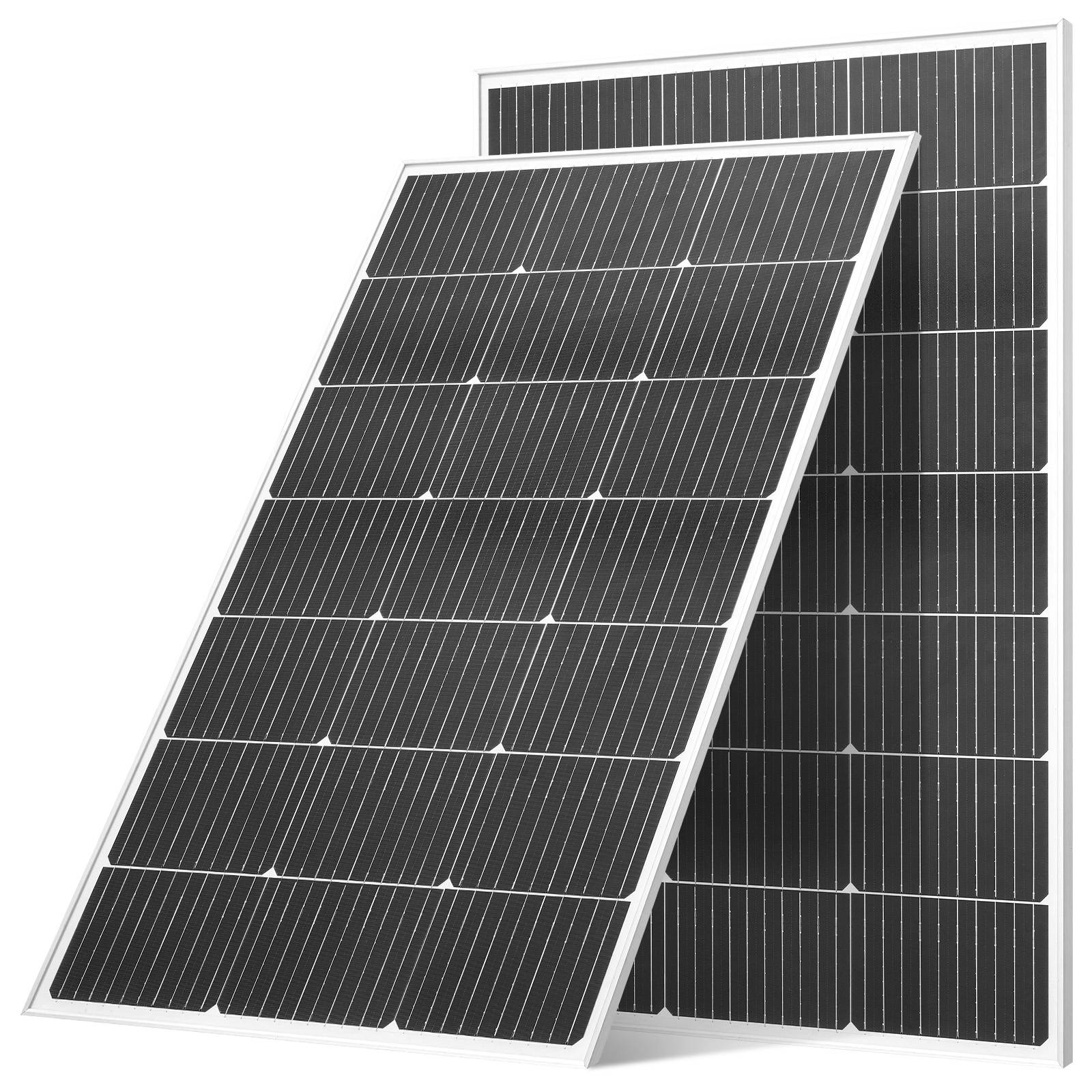 VEVOR Panneau Solaire Monocristallin Module Photovoltaïque 100 W Lot de 2 23 % - Image 1