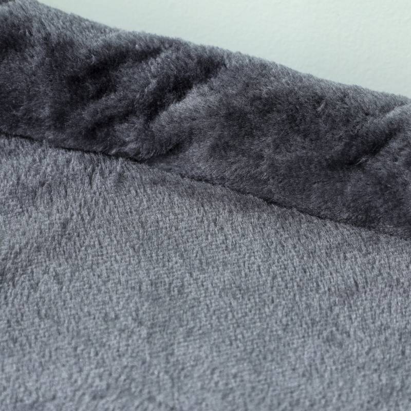 Arbre à chat avec griffoir, 2 niches, plateforme, poteaux en sisal, compact, gris foncé - Image 8