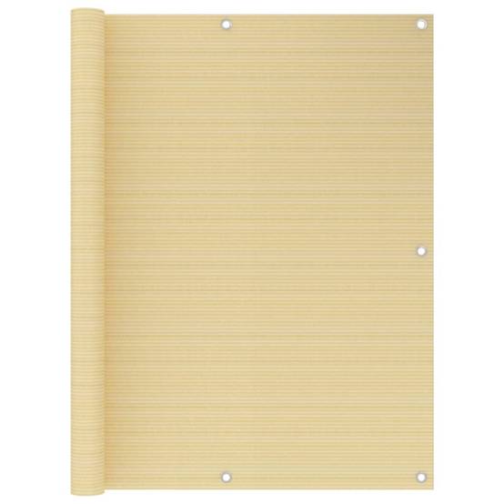 Écran de balcon PEHD beige 400 x 120 cm - PANGIVO - Image 1
