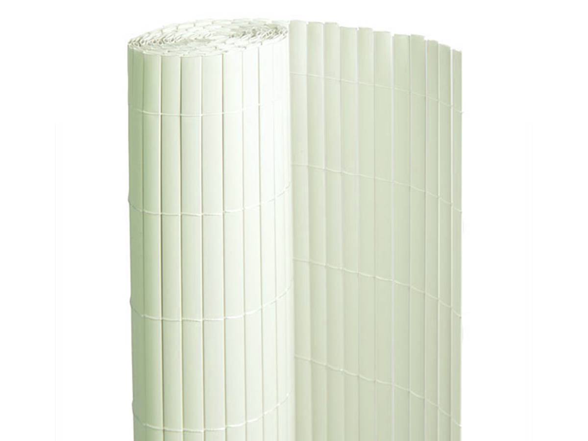 Jardideco - Canisse PVC double face Blanc 18 m - 6 rouleaux de 3 x 1,80 m - Jardideco - Imagen 1