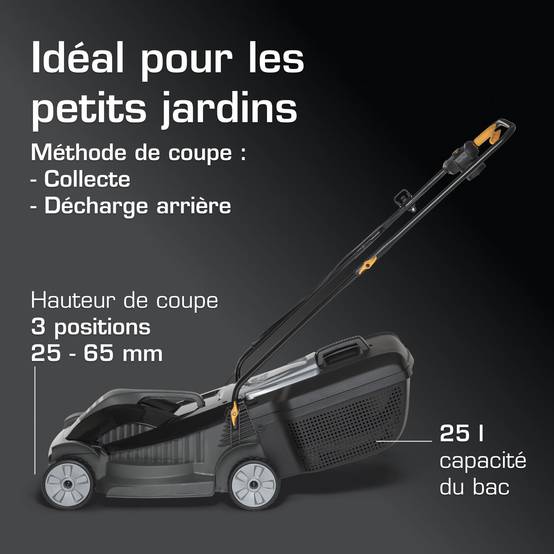 Alpina - Tondeuse électrique BL 320 E, moteur 1000W, bac 25L - Alpina - Image 3