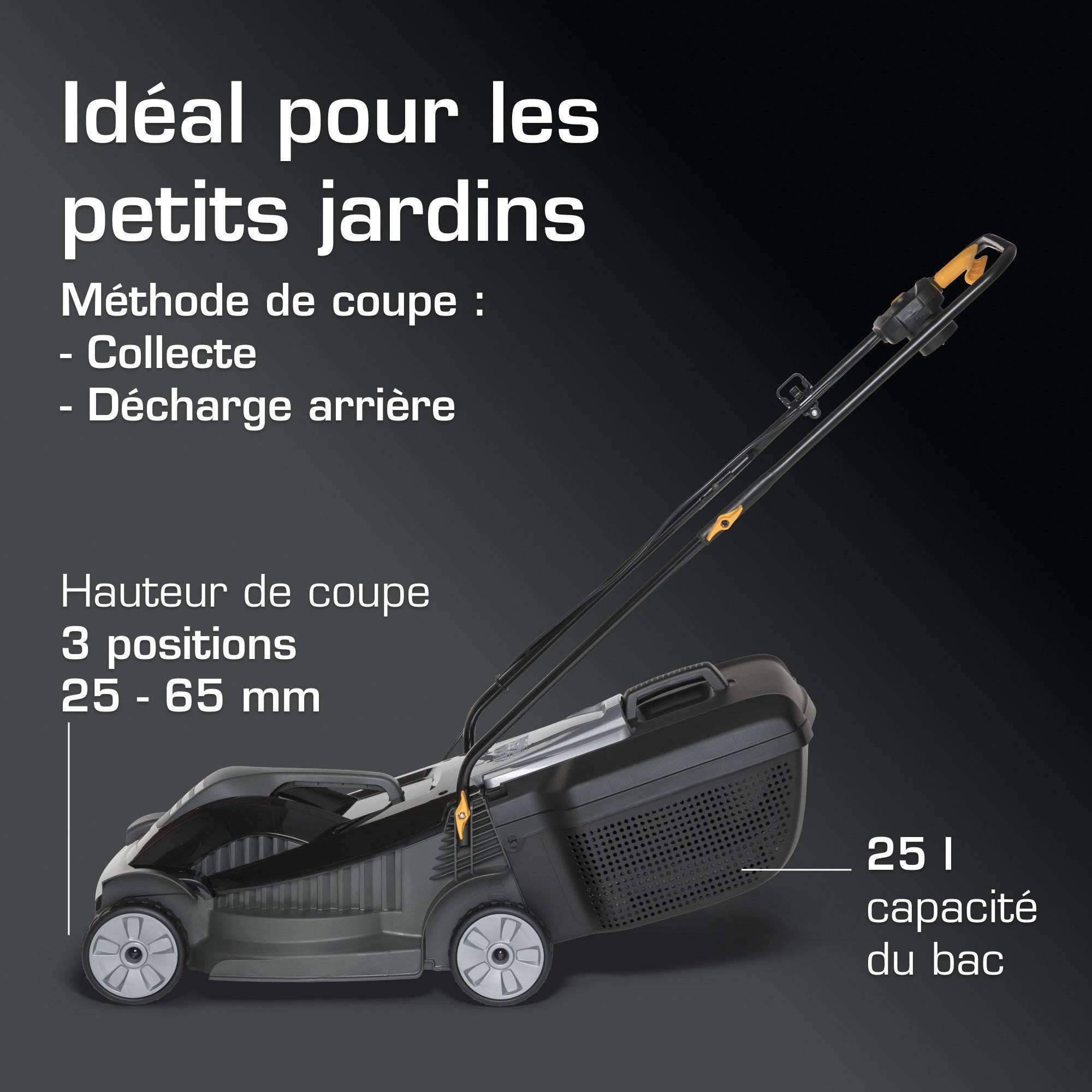 Alpina - Tondeuse électrique BL 320 E, moteur 1000W, bac 25L - Alpina - Image 3