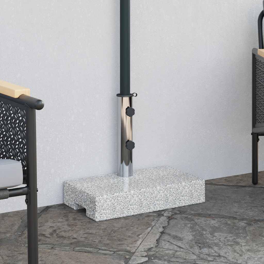 ComfortXL - Socle de Parasol Rectangulaire en Granit 25 kg Base Lourde pour Terrasse Gris – ComfortXL Outdoor Living - Image 1