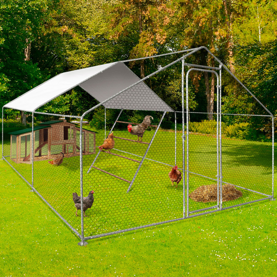 Grand perchoir pour poules 4 niveaux en bois compatible enclos - Image 3