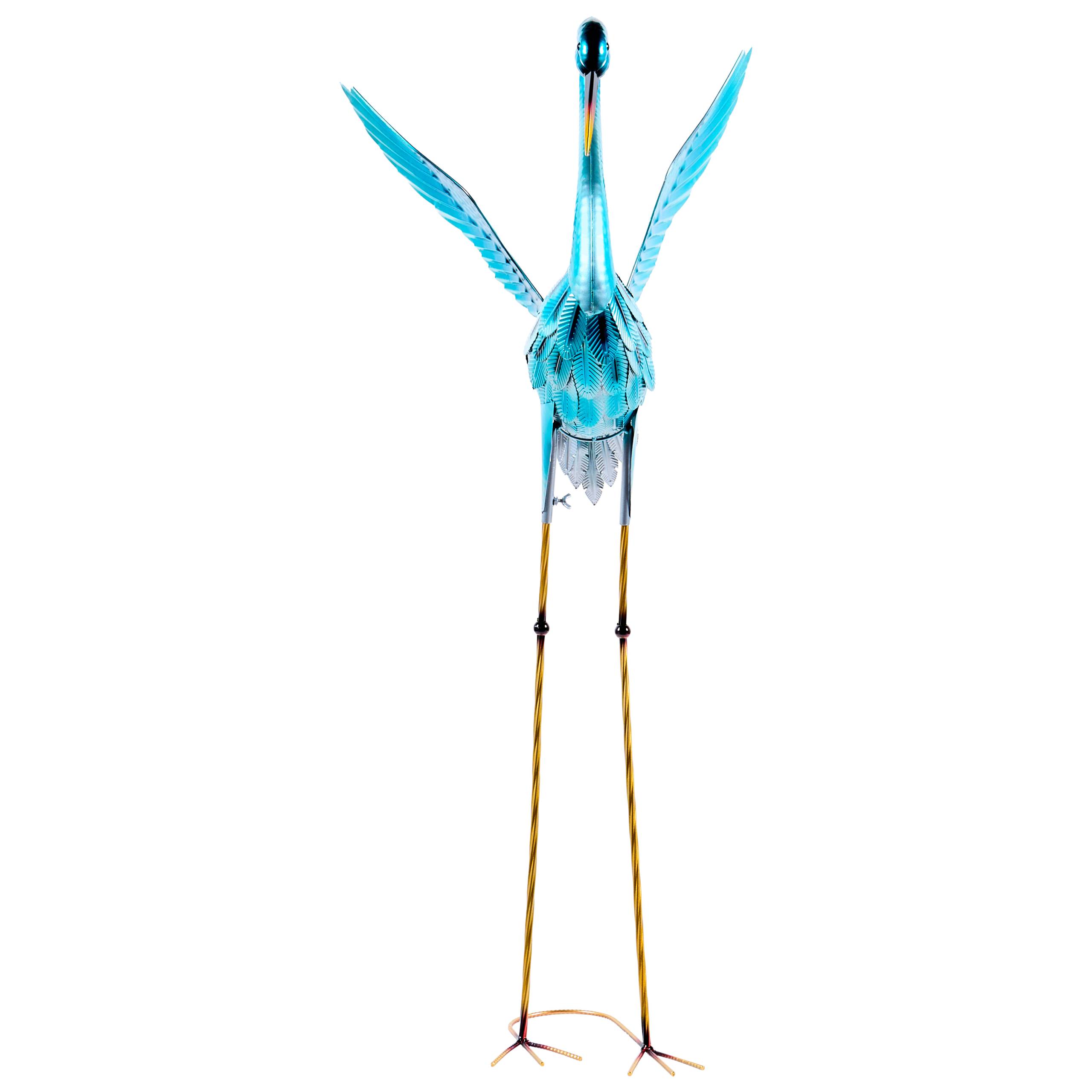 Beliani - Statue de jardin Métal Bleu MASBATE - 35x45x120- Beliani - Image 4
