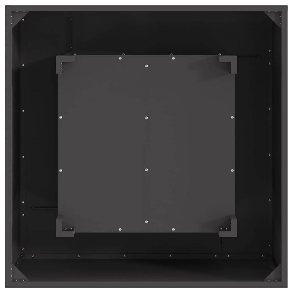 ComfortXL - Très Grand Brasero Carré XXL 80cm Acier Foyer de Jardin Design Moderne Noir – ComfortXL Outdoor Living - Image 9