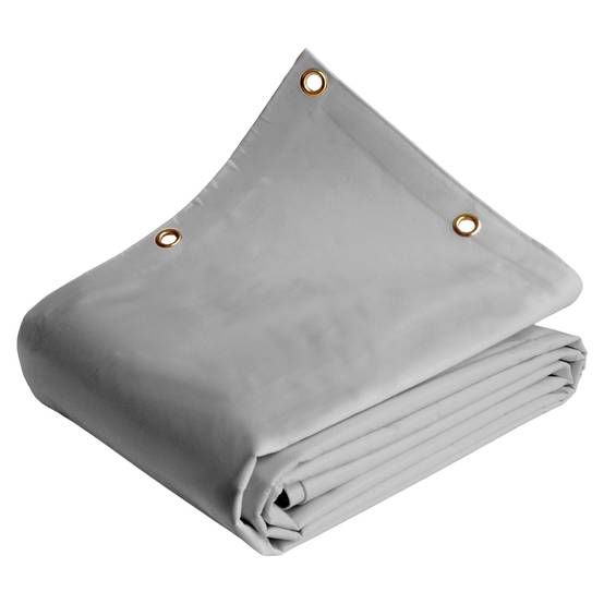 Bâche Agricole 10x12 m LP640AG Grise - Garantie 8 ans - Bâche PVC étanche de protection pour Matériel agricole TECPLAST - Imagen 1