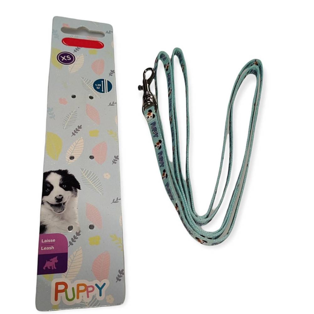 Laisse bleu PUPPY MASCOTTE 1,20 m pour chiots - Image 3