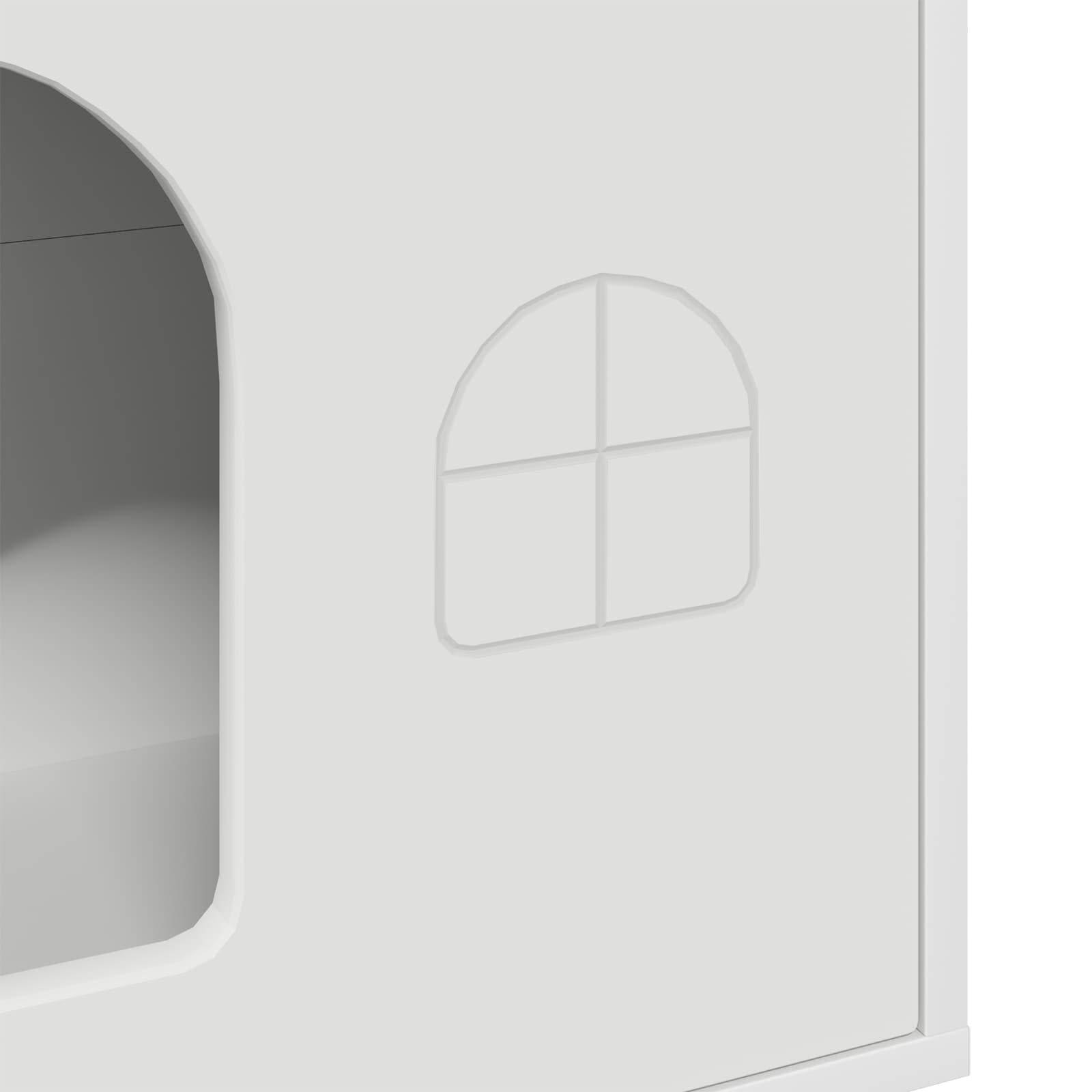 Chatiere bois blanc 51 x 30 x 52 cm - Prolenta premium p337.3 - Image 8