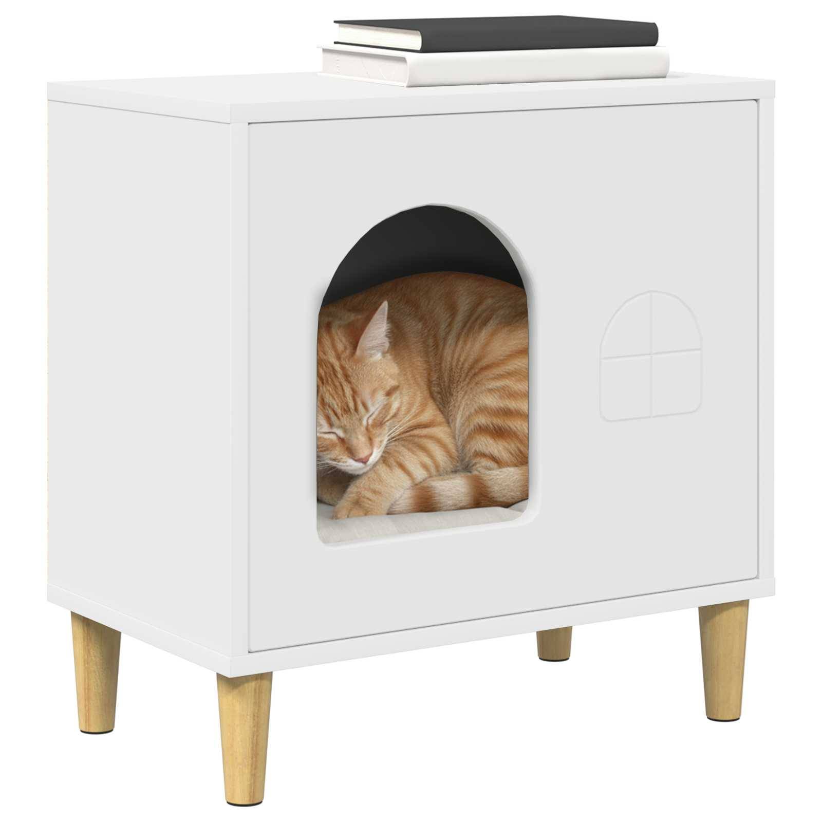 Chatiere bois blanc  51 x 30 x 52 cm  - Prolenta premium p337.3 - Image 3