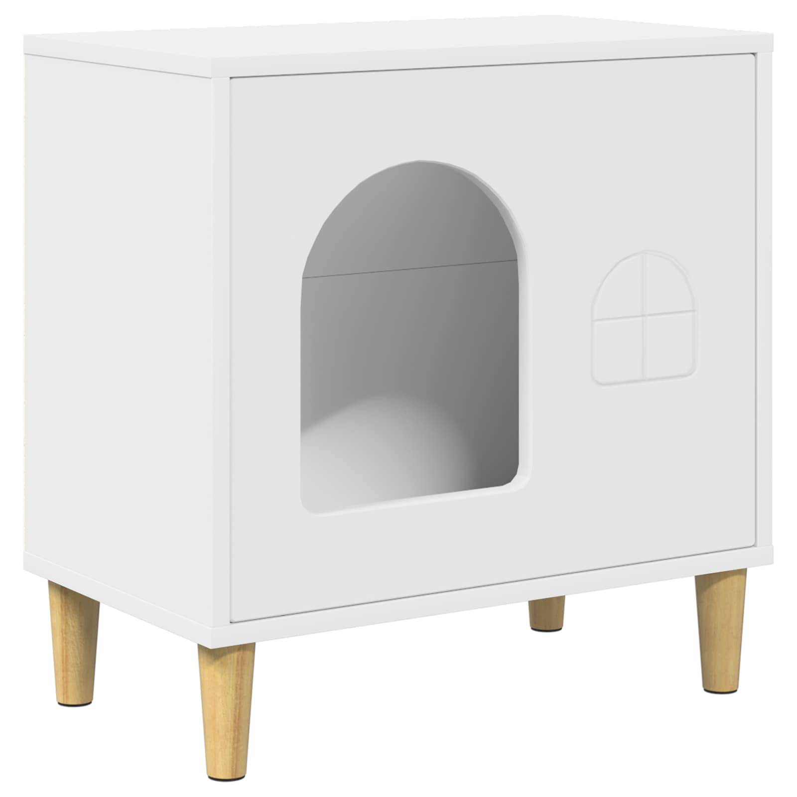 Chatiere bois blanc  51 x 30 x 52 cm  - Prolenta premium p337.3 - Image 1