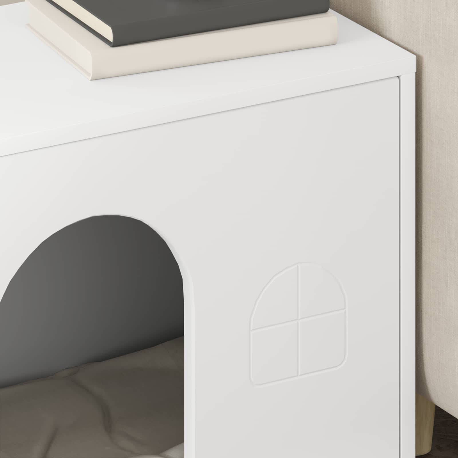 Chatiere bois blanc  51 x 30 x 52 cm  - Prolenta premium p337.3 - Image 4