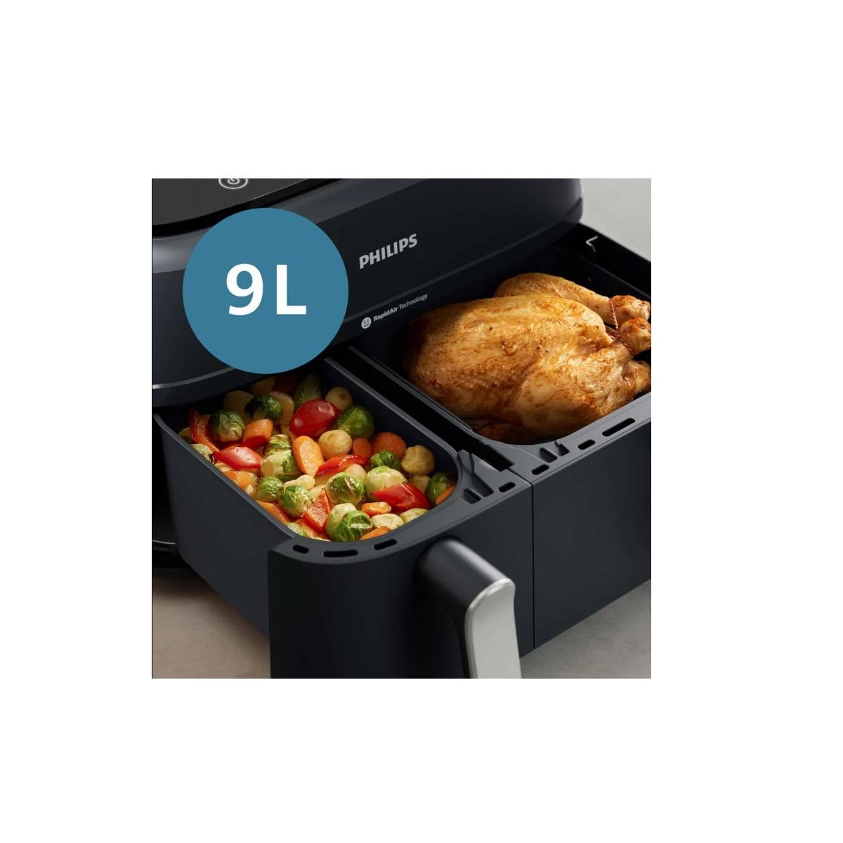 Philips - Friteuse sans huile 9l 2750w noir NA351.00 Philips - Image 2