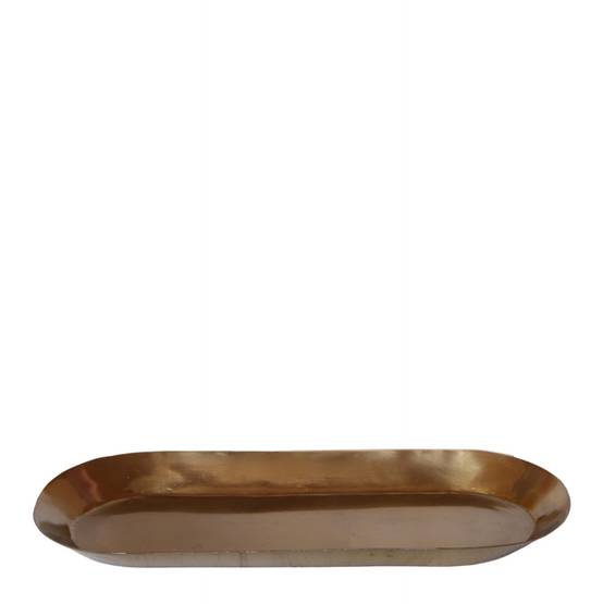 Plateau ovale Ø30cm - doré - Image 1