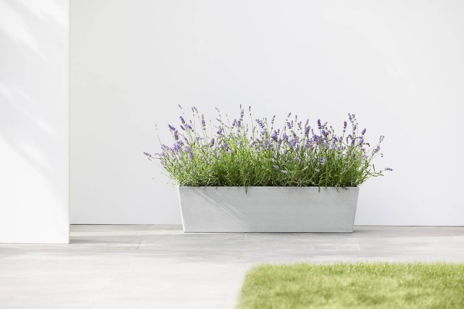 Ecopots - Pot Rectangulaire Bruges 80 Blanc Gris - 80 x 20 x H. 20 cm - 25 L ECOPOTS - Imagen 3