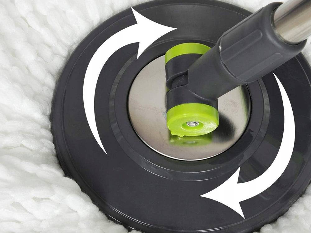 Importdistrib - Ensemble Balai serpillère vadrouille rotatif 360 turbo avec seau et 2 tampons en microfibre IMPORTDISTRIB - Imagen 6