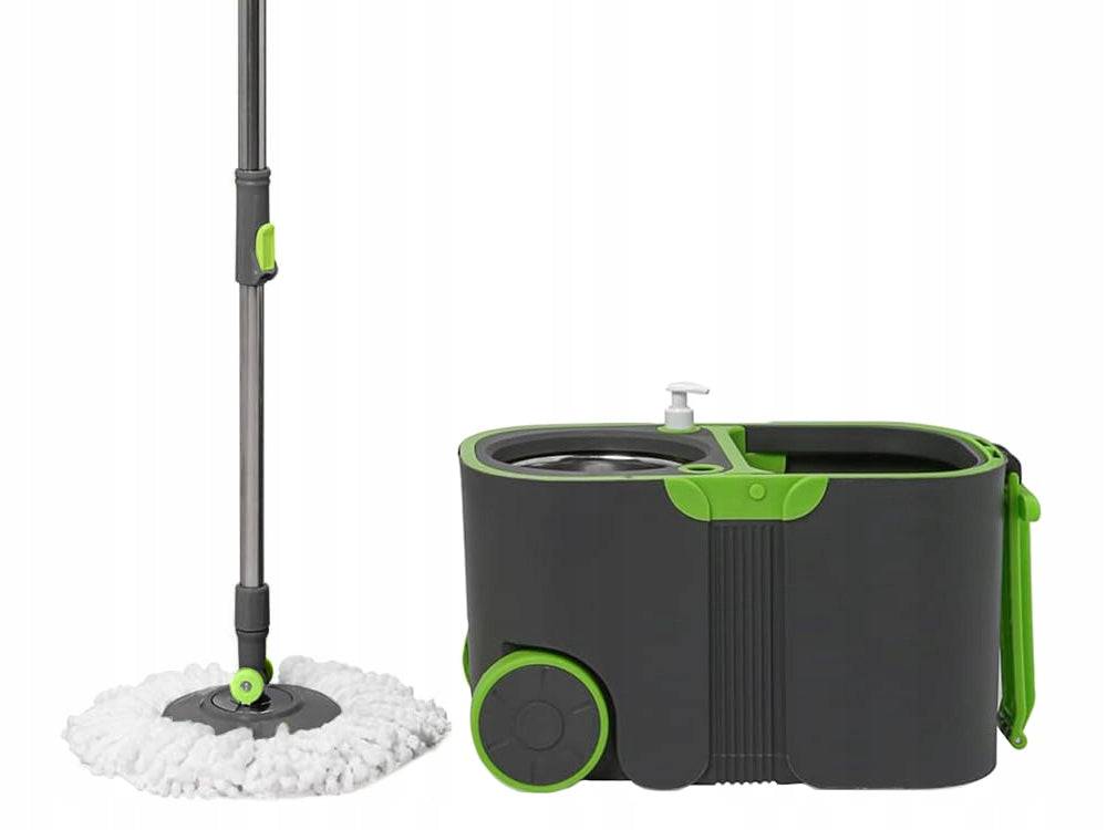 Importdistrib - Ensemble Balai serpillère vadrouille rotatif 360 turbo avec seau et 2 tampons en microfibre IMPORTDISTRIB - Imagen 7