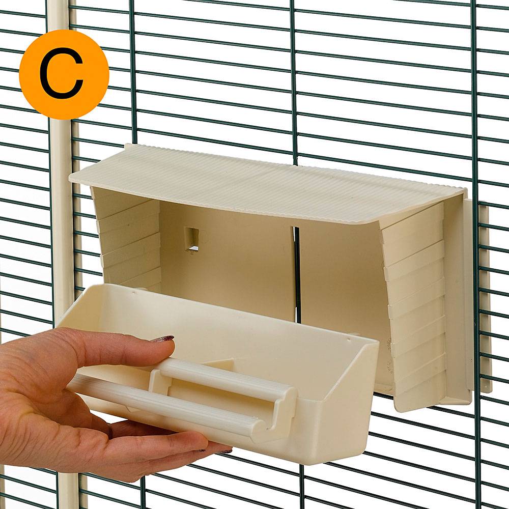 Ferplast - Accessoires pour cages à oiseaux Ferplast BRAVA 6 rotative mangeoire plastique - Imagen 4
