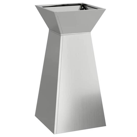 Jardinière | Pot de fleurs | Cache-pot | Bac à fleurs à pilier Argent 35 x 35 x 73 cm - Image 1