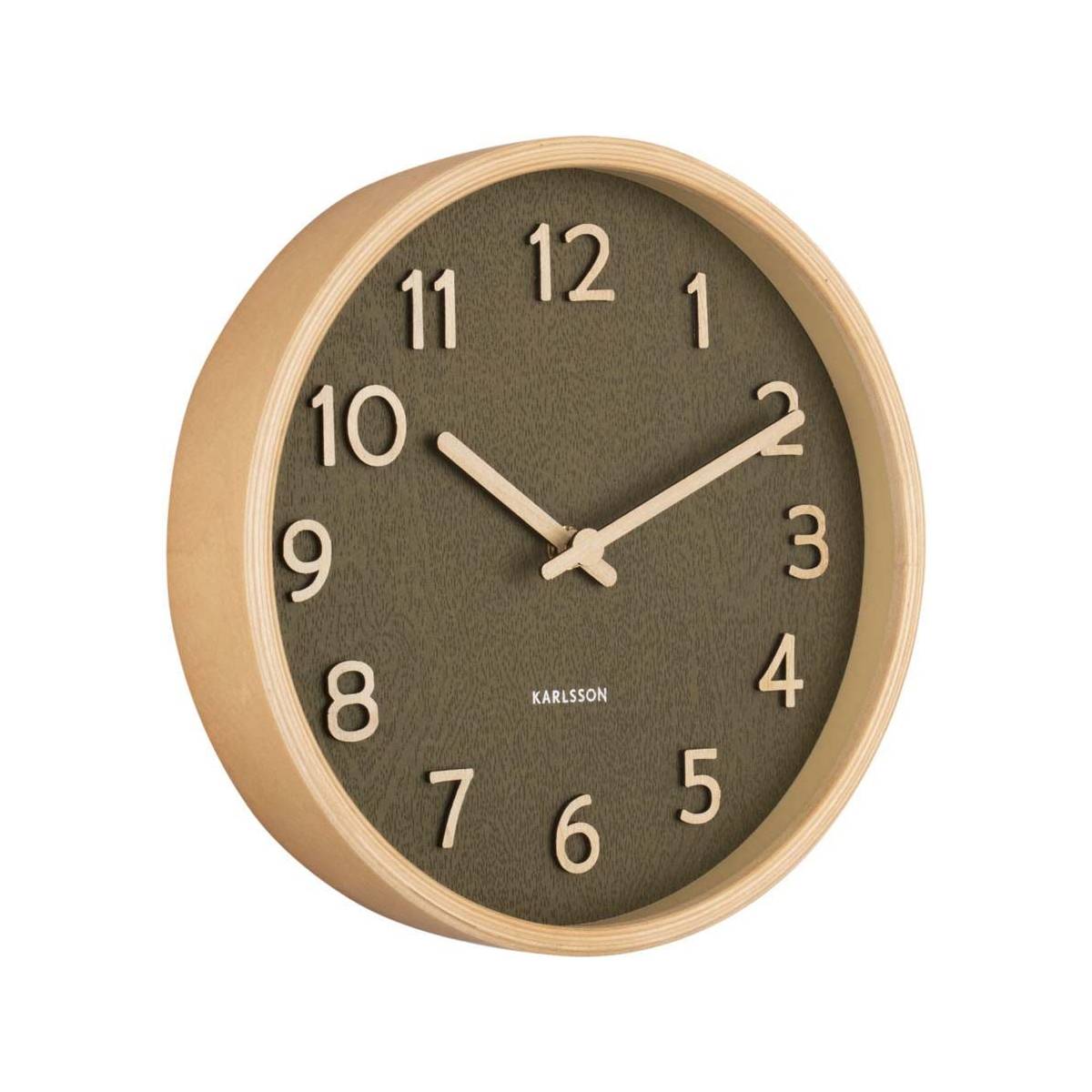 Karlsson - Horloge ronde en bois Pure  22 cm - Imagen 1