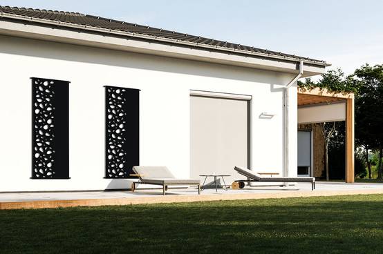 Casanoov Lot de 2 panneaux décoratifs SUNNY Noir H.160 cm motifs côté gauche - Image 7