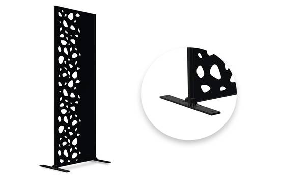 Casanoov Lot de 2 panneaux décoratifs SUNNY Noir H.160 cm motifs côté gauche - Image 3