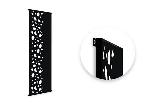 Casanoov Lot de 2 panneaux décoratifs SUNNY Noir H.160 cm motifs côté gauche - Image 6