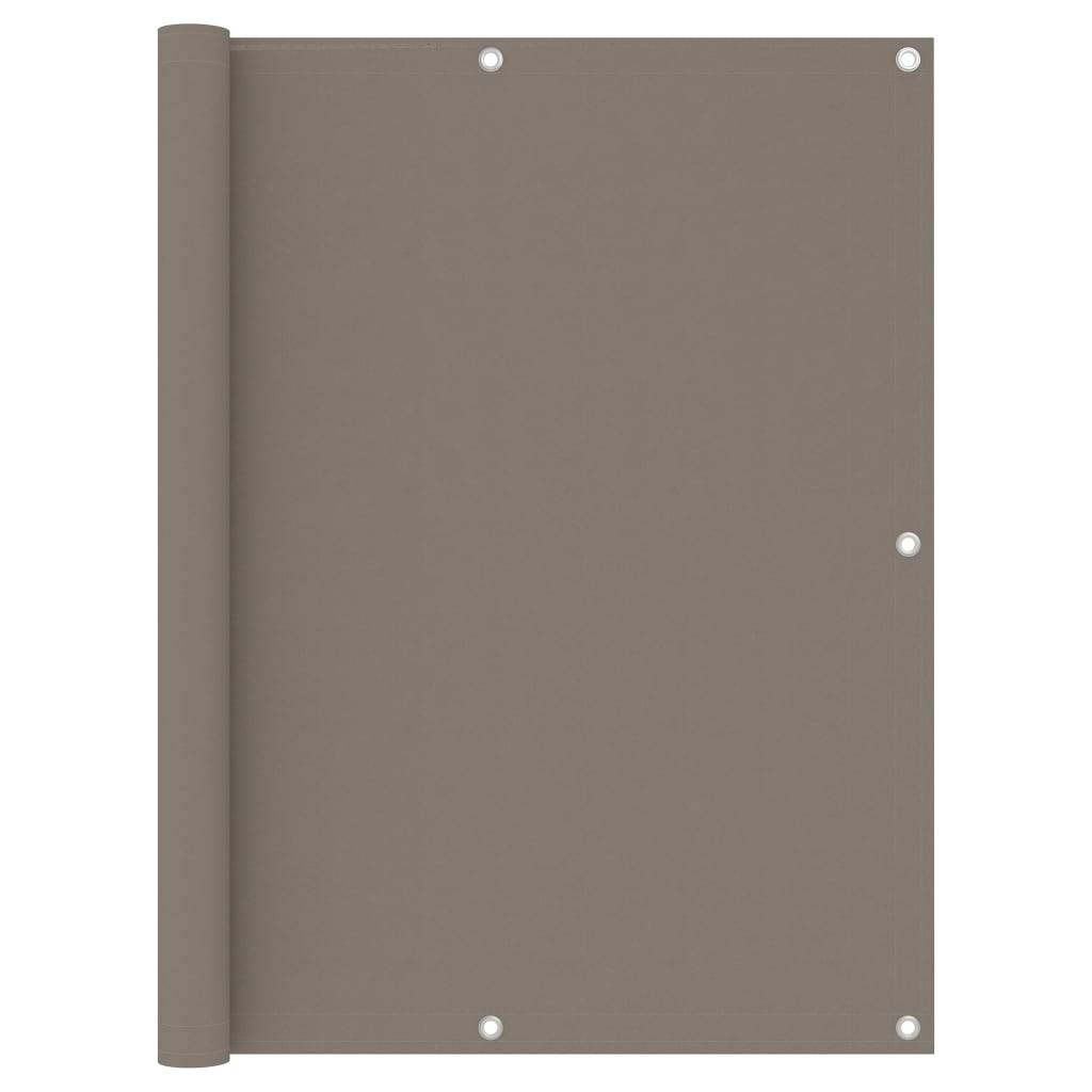 Helloshop26 - Écran de balcon brise pare vue protection confidentialité taupe 120 x 600 cm tissu oxford - Imagen 1