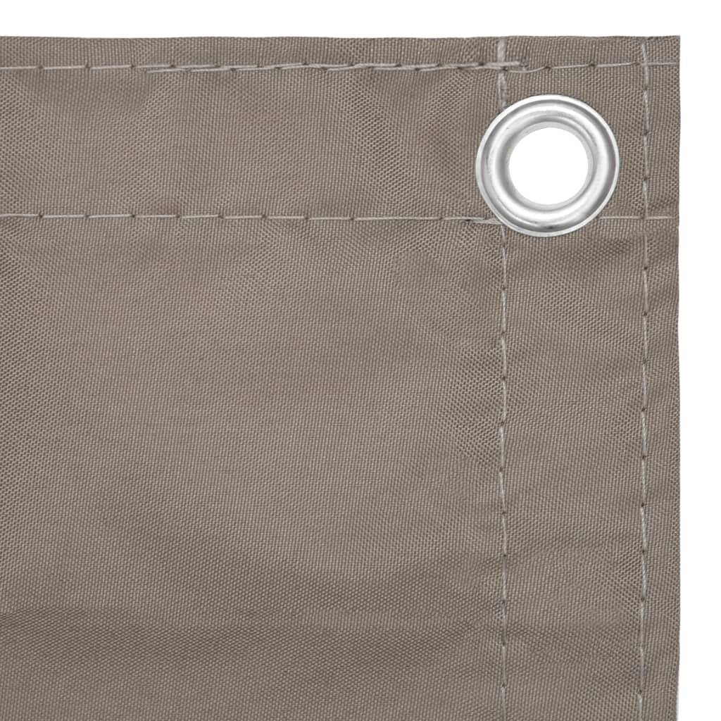 Helloshop26 - Écran de balcon brise pare vue protection confidentialité taupe 120 x 600 cm tissu oxford - Imagen 3