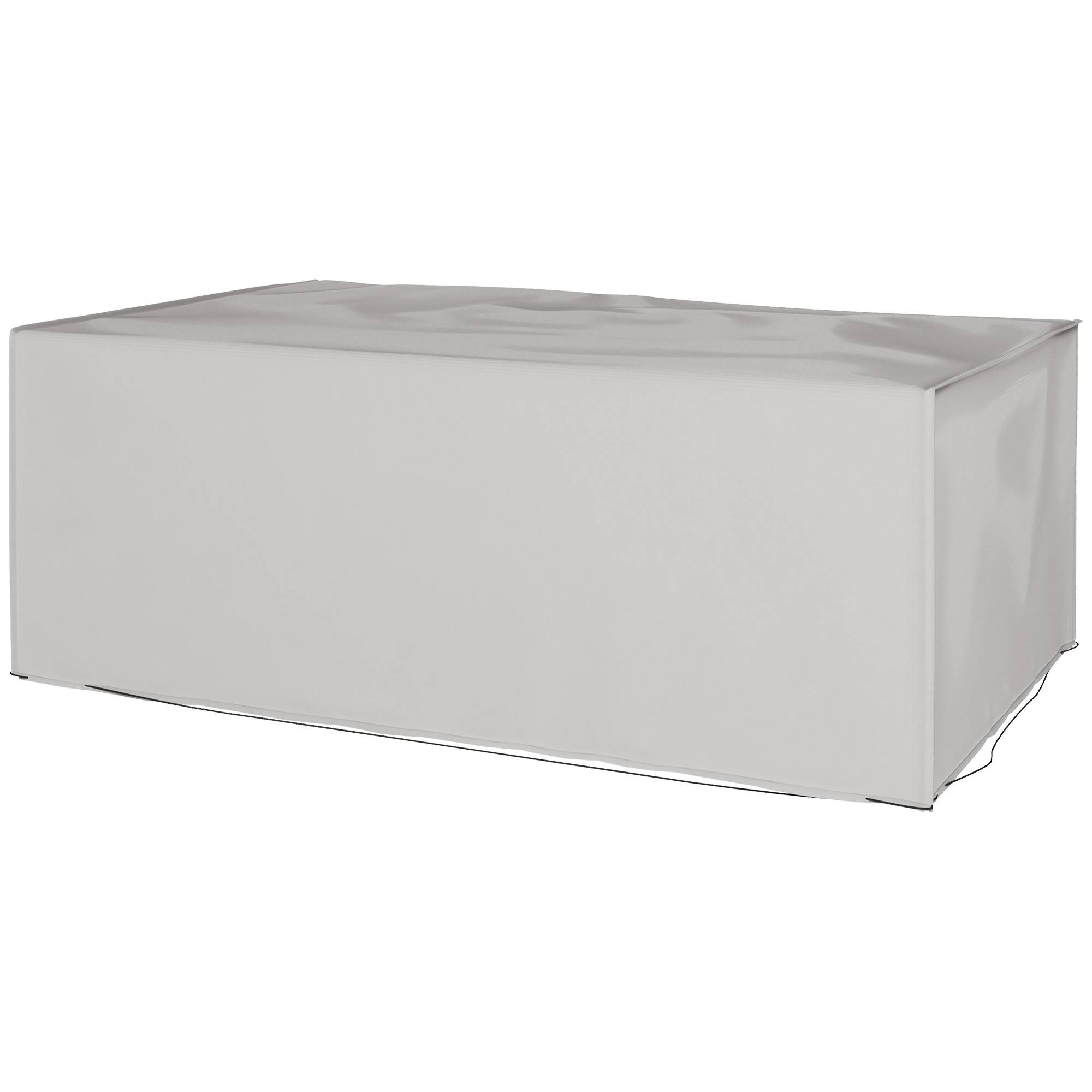 Housse de protection pour mobilier de jardin, résistante à l'hiver, imperméable et anti-UV, en tissu Oxford 600D, 210 x 140 x 80 cm, grise - Image 2
