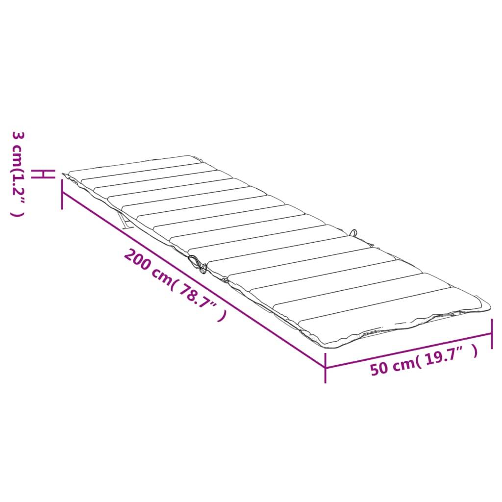 ComfortXL - Matelas Bain de Soleil Tissu Oxford Confortable pour Transat de Piscine Vert 200x50cm – ComfortXL Outdoor Living - Image 9