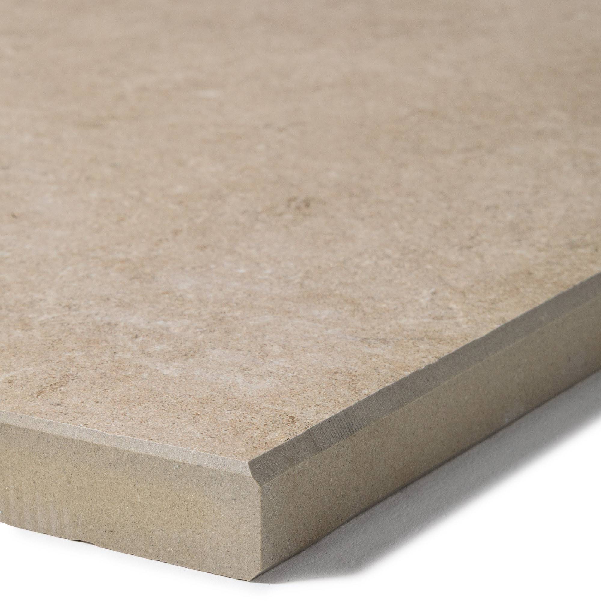 Margelle de piscine effet Pierre Beige Cotto 60x28x2 cm Bord Droit Pietra - RO'MA CARRELAGE - Image 2