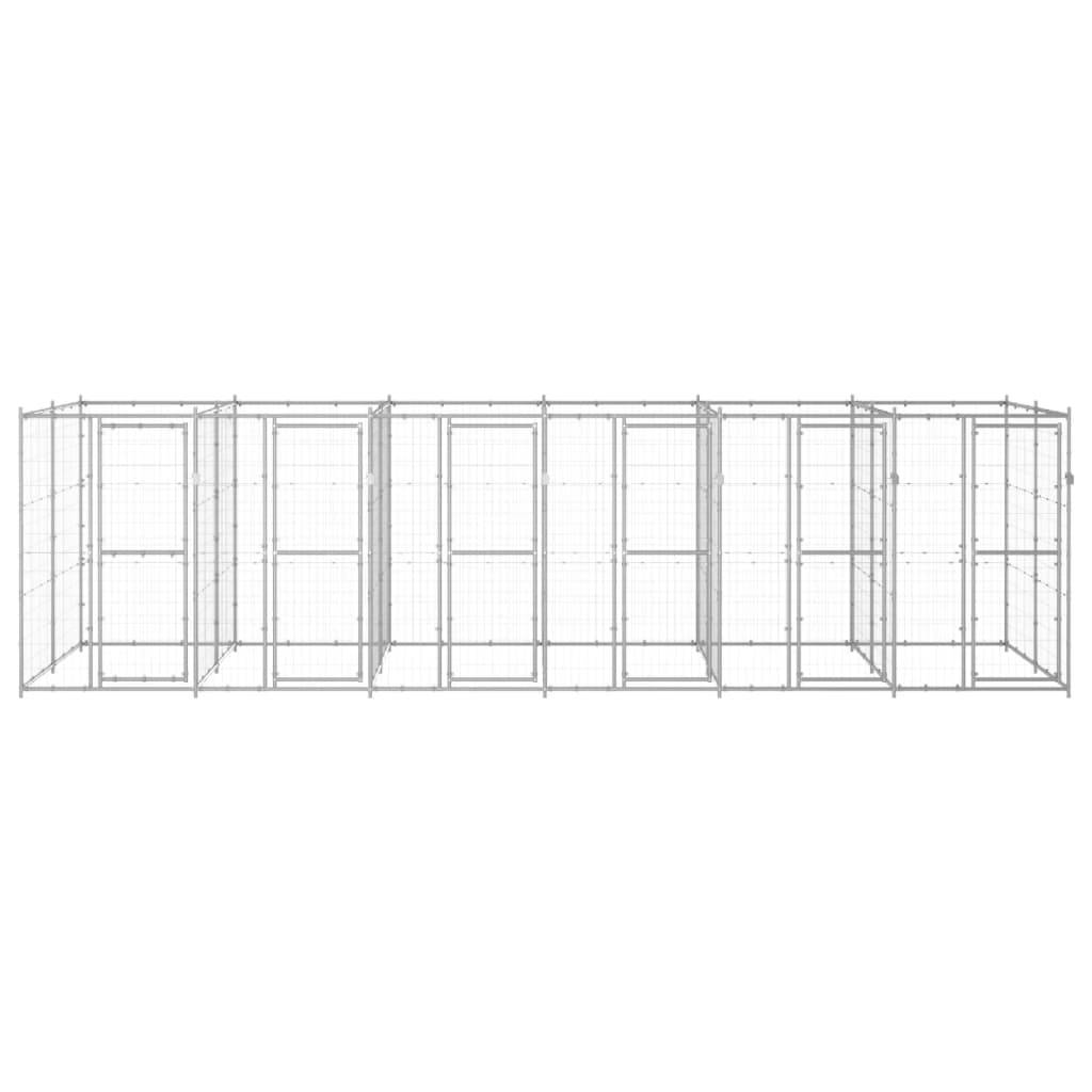 Vidaxl - Chenil extérieur Acier galvanisé 14,52 m² vidaXL 3082286 - Imagen 2