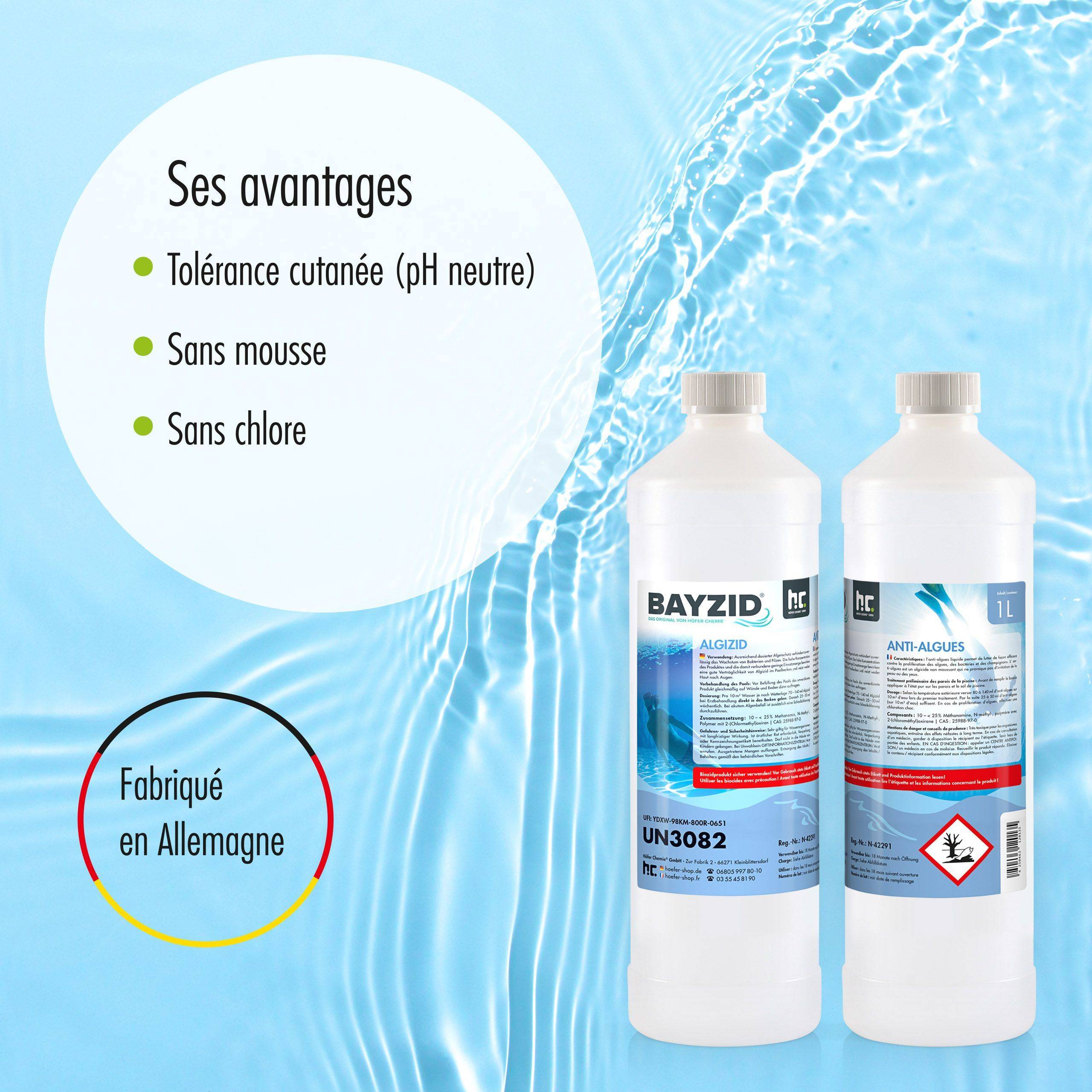 Anti-algues BAYZID® en bidon de 5 L x 2 - Image 2